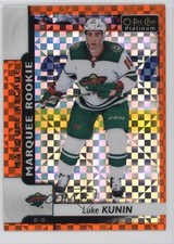 2017-18 O-Pee-Chee Platinum Marquee Rookies Orange Checkers 4/25 Luke Kunin f0l
