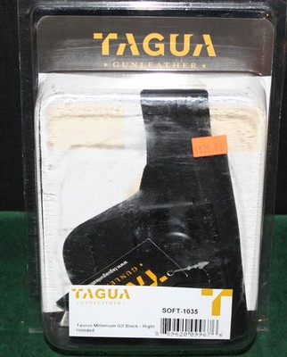 TAGUA Right Hand ''SOFT-1035'' IWB Leather Holster fits Taurus Millenium G2