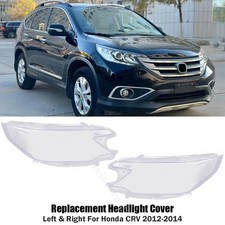Pair Clear Headlight Lampshade Lens Shell Cover Lr For Honda Crv 2012 2013 2014
