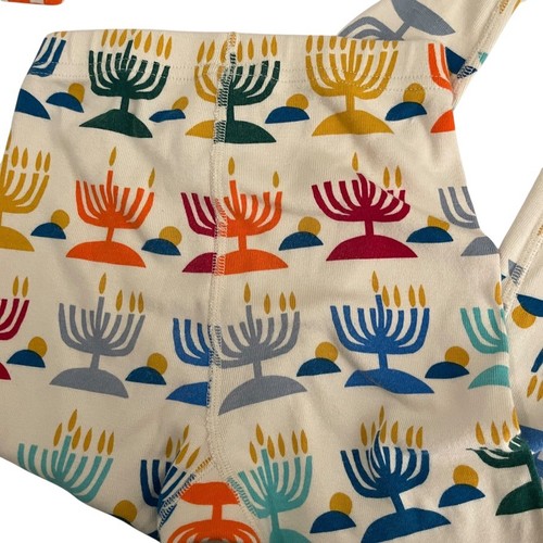 Hanna Andersson Pajamas Size 5 Hanukkah Long Sleeve Set Outfit Colorful - Picture 5 of 9
