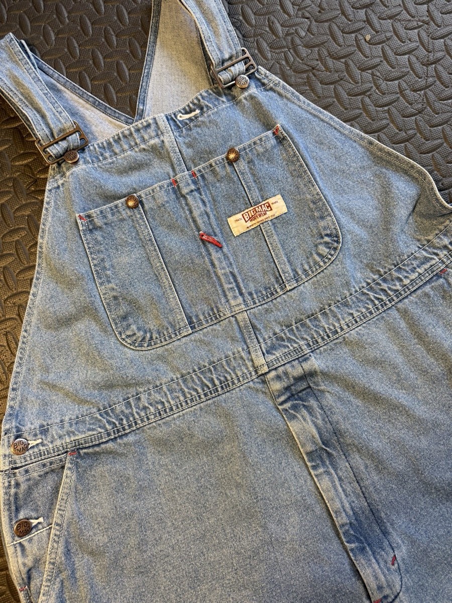 【BIGMAC】DENIM COVERALL USED M Big Mac Vintage 70-80s Workwear Denim Overalls XXL | eBay