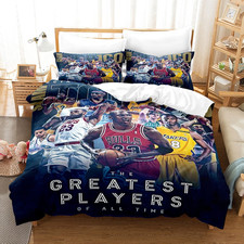 3D Printed NBA 2K Bedding Set Duvet Cover Set with 1 Duvet Cover 2 Pillowcases