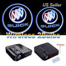 2 Bulbs 3d Buick Ghost Shadow Light Courtesy Door Step Wireless Lights