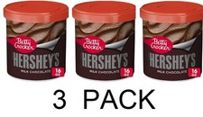 Betty Crocker HERSHEY'S MILK CHOCOLATE Premium Cake Frosting 16 oz tub - 3 PACK