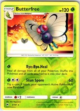 Butterfree 3/147 Rare Reverse Holo Card SM - Burning Shadows Pokemon TCG NM