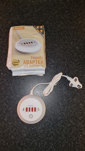 USB C Fast Charging Station 25W 6-Port Wall Charger Power Strip iPhone Samsung - Zdjęcie 2 z 11