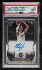 2022-23 Bowman U Chrome Prospect Victor Wembanyama #101 PSA 9 MINT Auto 14t3