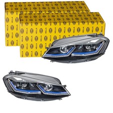 2x HELLA LED SCHEINWERFER passend für VW GOLF LINKS+RECHTS