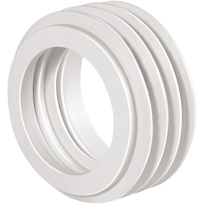 MORSETTO PER WC BIANCO D 55 mm D Int 40/44 Morsetti Gomma