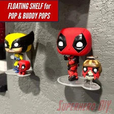 Floating Shelf for Pop & Buddy | Out of box shelves for 4" Funko Pops with minia