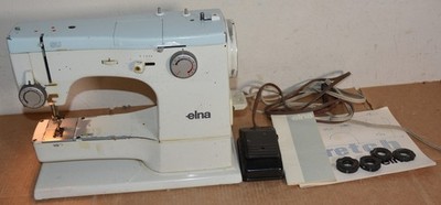 Elna 62C Sewing Machine Working w/ Cams
