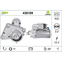 1X Starter Valeo 438189 Passend FüR CitroËN Opel Peugeot Suzuki Vauxhall Mini