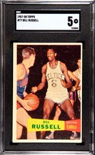 1957 Topps Bill Russell #77 SGC 5