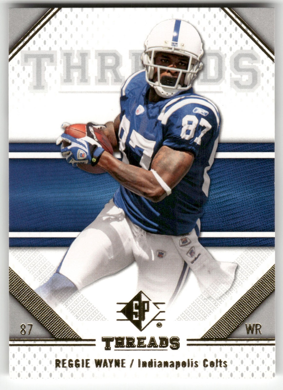 2009 SP Threads Reggie Wayne #81 Indianapolis Colts