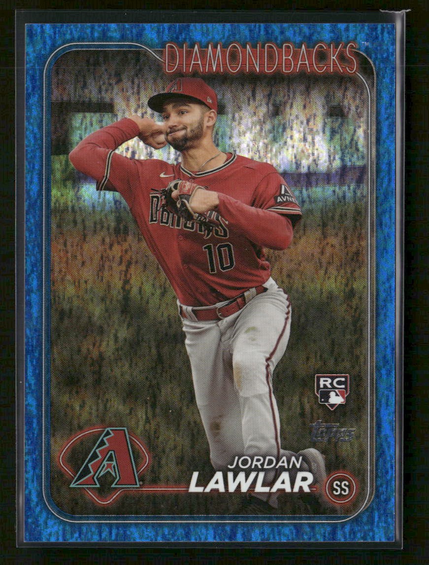 Jordan Lawlar 2024 Topps Blue Holofoil #451 Rookie Arizona Diamondbacks #/999