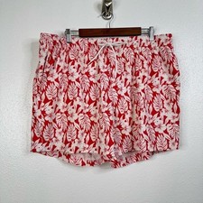 Caribbean Swimwear Men's Hawaiian Floral Swim Trunks Size Xlarge