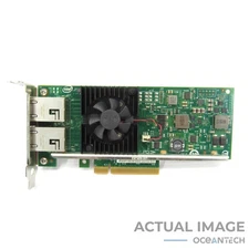 Dell 3DFV8 X540-T2 10Gb Dual Port Network Adapter Half Height Bracket - Tested