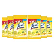 LYSOL Disinfecting Wipes - Lemon  Lime Blossom To-Go Flatpack 15 ct 48 Packs