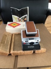 Polaroid SX-70 Land Camera Folding Instant Camera - Brown Leather FILM TESTED