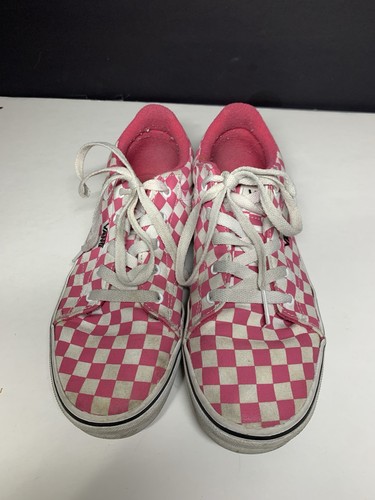 Vans Kids Pink & White Shoes Size 4,5 - Picture 2 of 8
