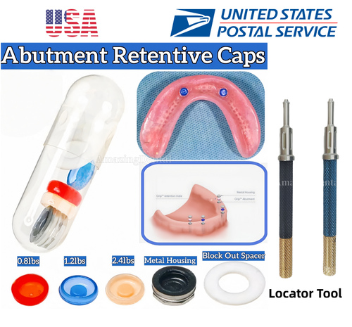 Retention Cap US Universal Dental Retention Caps Insertion Extraction Remove Core ...