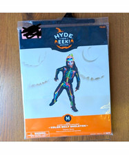 Hyde and Eek Boutique Kids Glow in the Dark Skeleton Bodysuit Costume M NWT