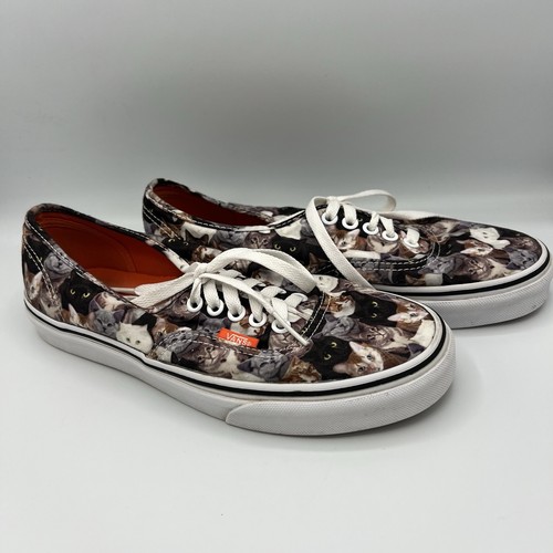 Vans X ASPCA Cat Sneakers Mens 6.5 Womens 8 Lace Up Kitty Rare Special Edition