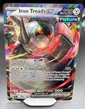 Pokemon Iron Treads EX #066/091 2024 Paldean Fates Double Rare Holo LP