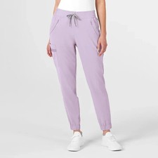 Wonderwink 5234 mid-rise RENEW Jogger in pastel lilac