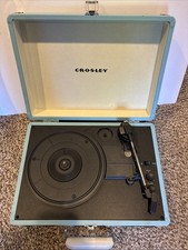 Portable Crosley Stereo Turntable Record Player Portable Suitcase Style