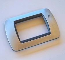 Bticino L4803AL placca Living International grigio alluminio 3 moduli