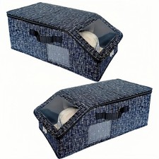 Hat Organizer for Baseball Caps - 2PCS Stackable Storage Total Holds 30 Caps w