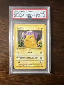 ポケモンカードゲーム 1999 Pikachu Yellow Cheeks 1ed PSA5 PSA 5 Excellent 1999 Pokemon Game Base Set Pikachu - Yellow