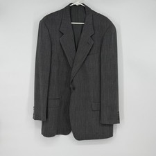 Valentino Uomo Gray Wool Blend Sport Coat Blazer Made in Italy Holes 46R
