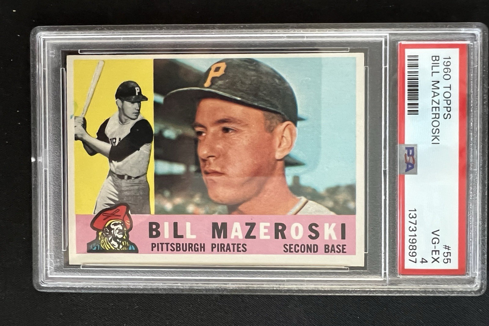 1960 Topps - Bill Mazeroski #55 PSA 4 VG-EX
