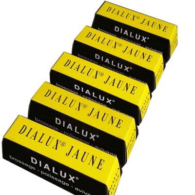BRASS Polishing Compound Yellow Rouge Buffing Bronze Metals DIALUX POLISH 5 Bars