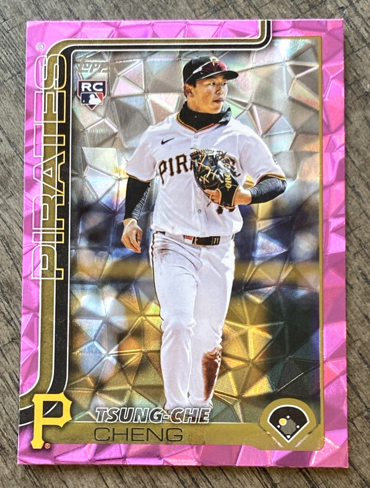 Tsung-Che Cheng 2025 Topps Update Rookie Pink Diamante SP Pittsburgh RC #US72