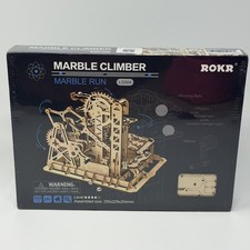 ROKR Marble Climber LG504 3D Wooden Puzzle Mechanical Marble Run Kit New Sealed