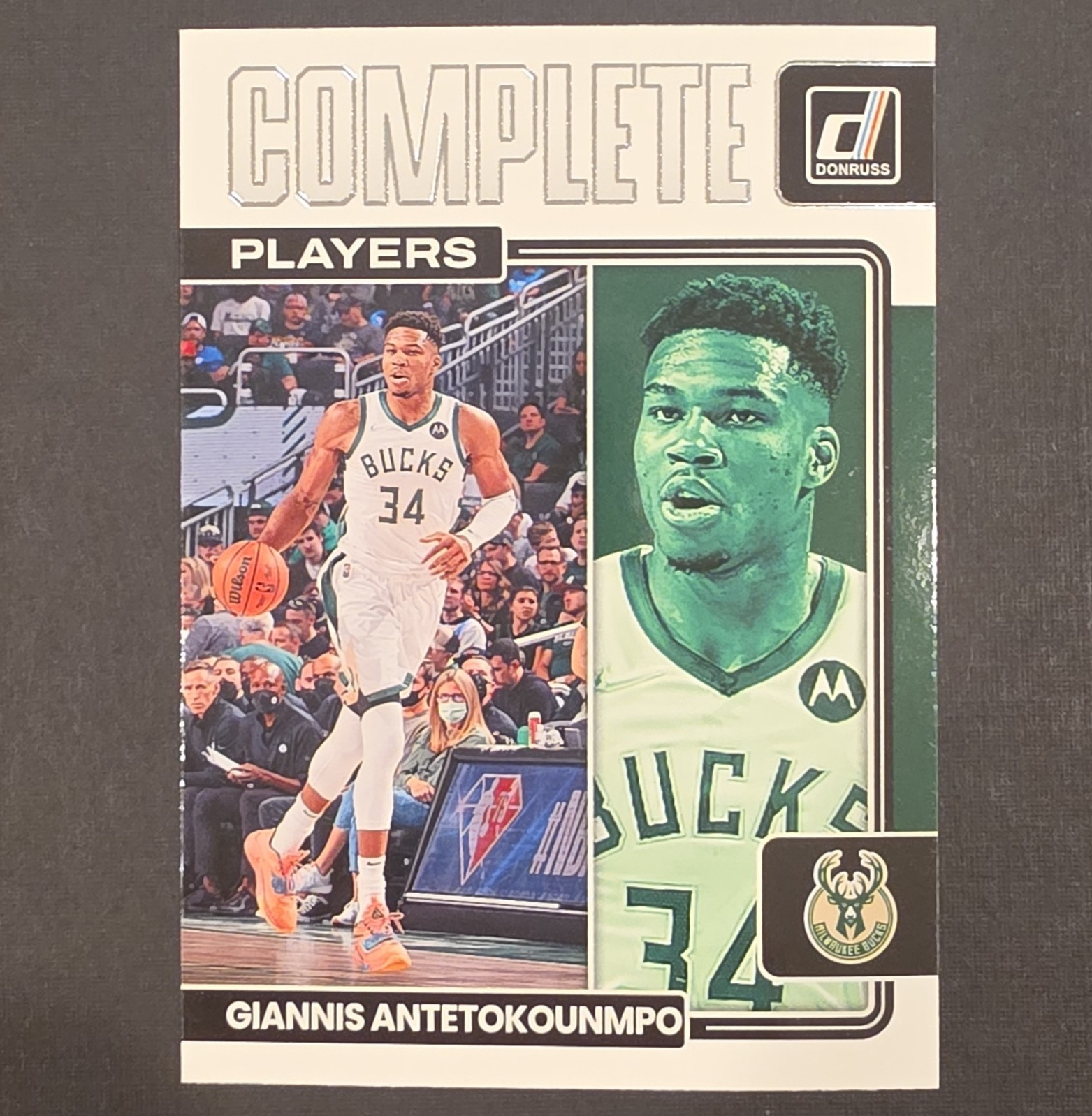 Panini 2022-23 Donruss Giannis Antetokounmpo Milwaukee Bucks #4 Complete Players