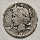 1921 High Relief Peace Silver Dollar VG