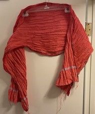 Comfortable Scarf Made in India - Soft  Stylish Vintage Hippy Look Bright Red