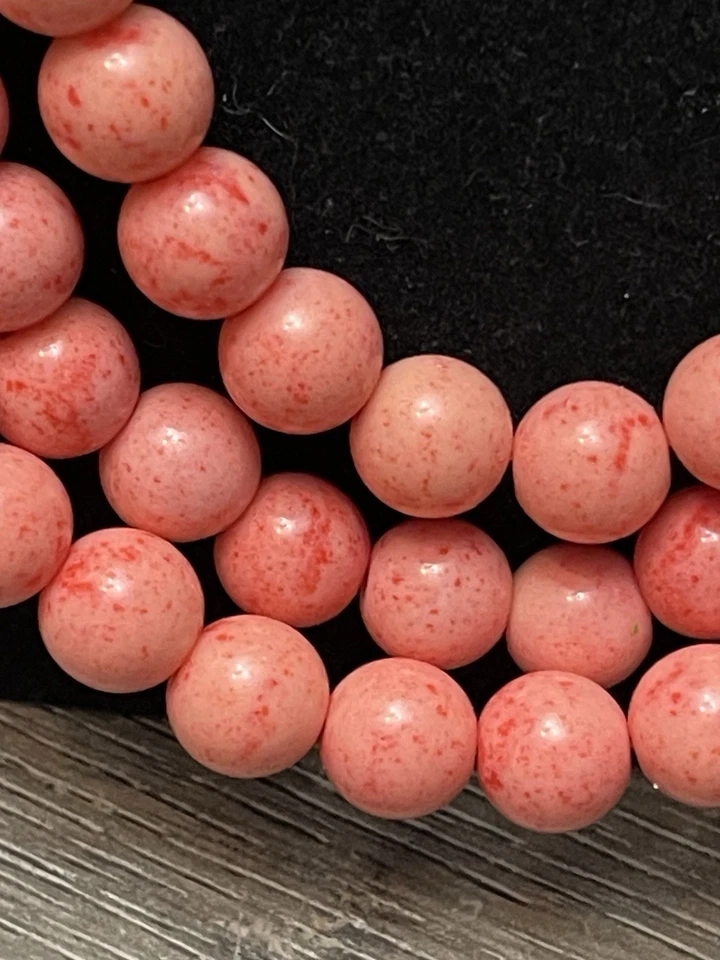 Collar Ann Taylor Factory Triple Hilo Rosa Cuentas Tono Dorado Foto 3 de 4