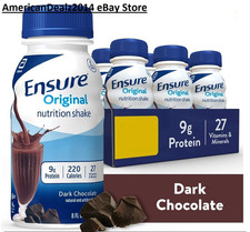 Ensure Original Nutritional Drink Dark Chocolate 8 Fl Oz 6 Bottles