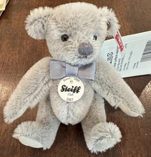 STEIFF Miniature Mohair Gray TEDDY BEAR  2017 Club Edition EAN 421402