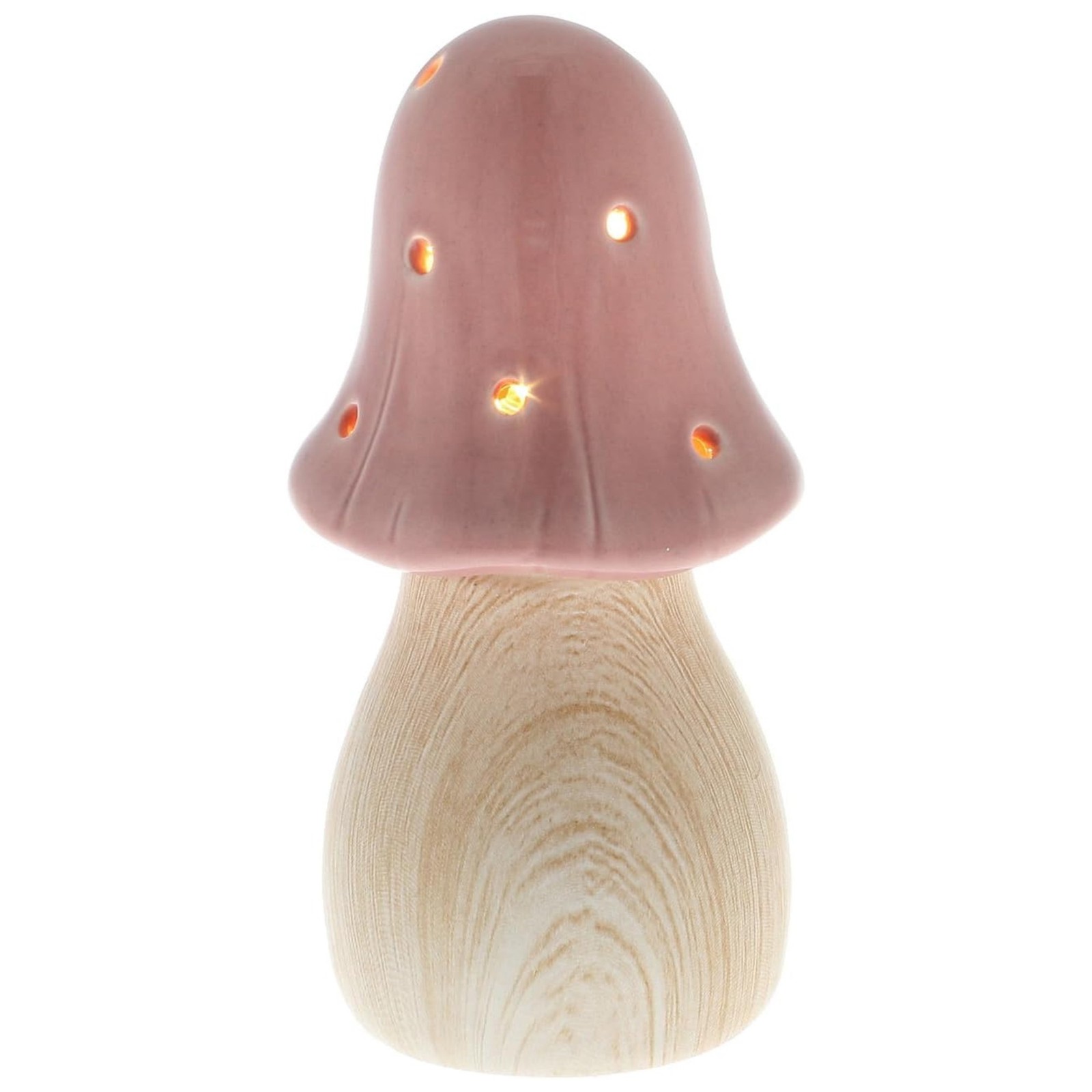 Pink Small Mushroom Glow Lamp Battery Operated