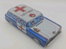 Rare Vintage Tin Litho Ambulance made in Japan