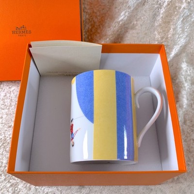 Hermes Paris Mug Cup Le Clown Circus les equilibristes Porcelain