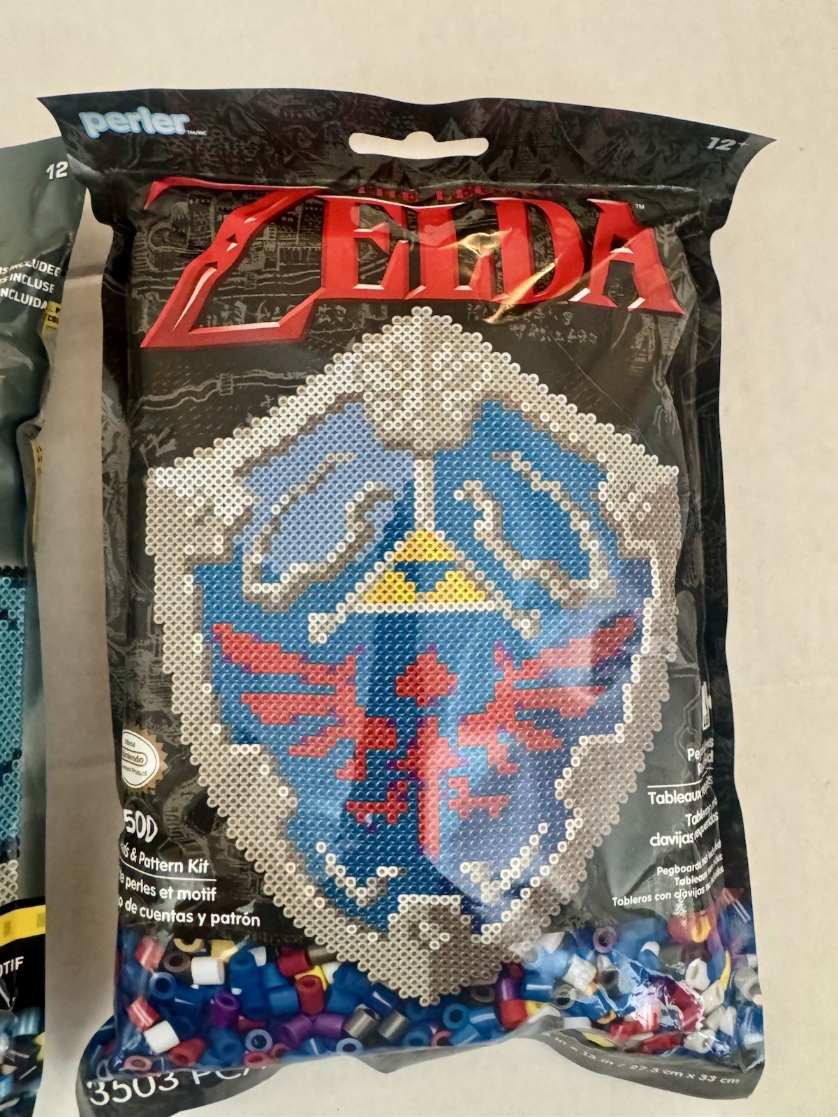 Kit de cuentas Perler Zelda Hylian Shield 3500 piezas con licencia Nintendo nuevo sellado