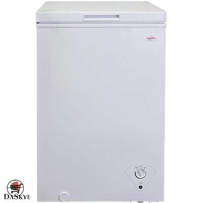 Efficient 3.5 Cu Ft Chest Freezer with Removable Basket   Ideal for Small Spaces