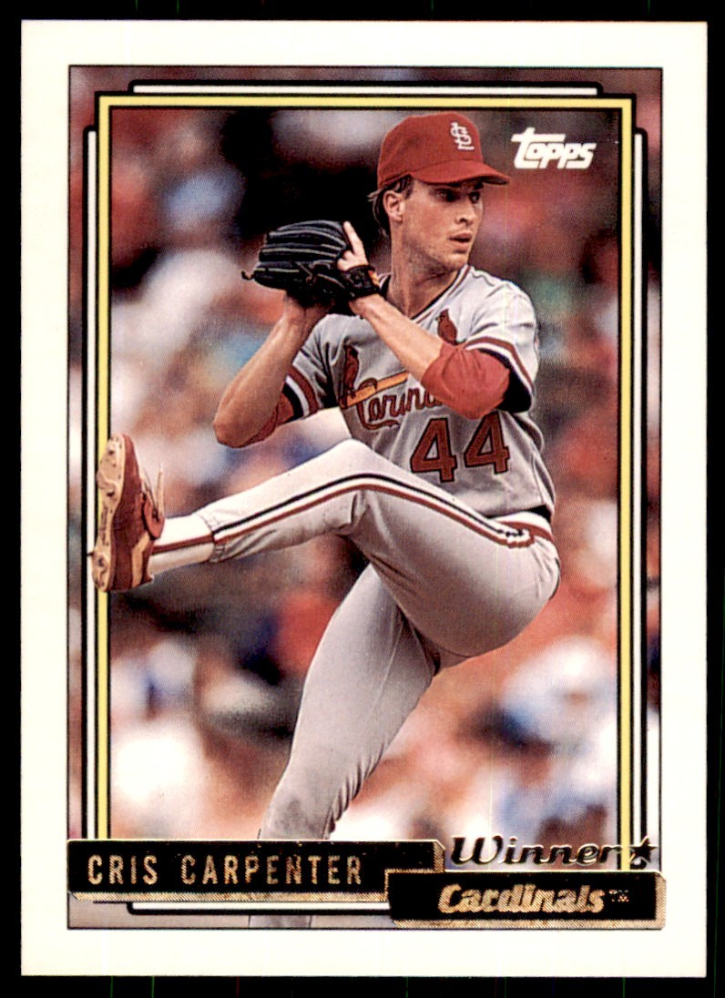1992 Topps Gold Winners Cris Carpenter St. Louis Cardinals #147